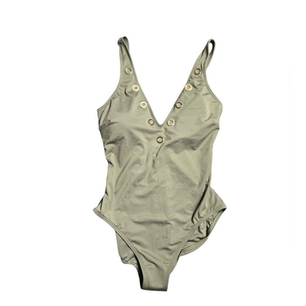 Michael Kors One Piece Swimsuit in Sage green